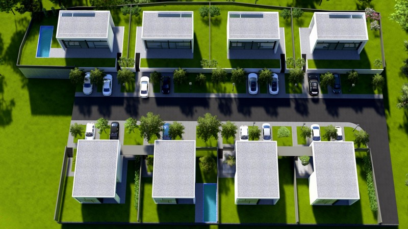 Makarska project of small villas with pool