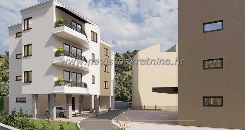 Jednosobni stanovi novogradnja Drvenik, Makarska rivijera