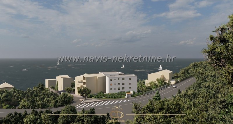 Jednosobni stanovi novogradnja Drvenik, Makarska rivijera