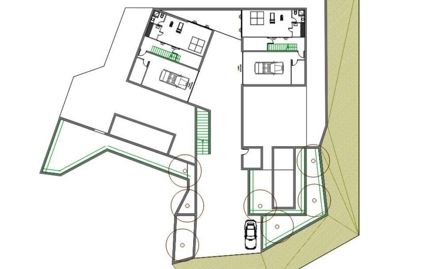 Zagvozd zemljište s dozvolom za dvije vile sa bazenom