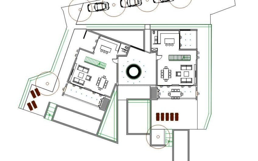 Zagvozd zemljište s dozvolom za dvije vile sa bazenom