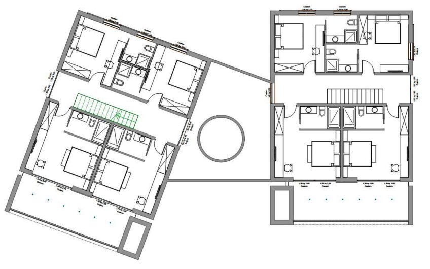 Zagvozd zemljište s dozvolom za dvije vile sa bazenom