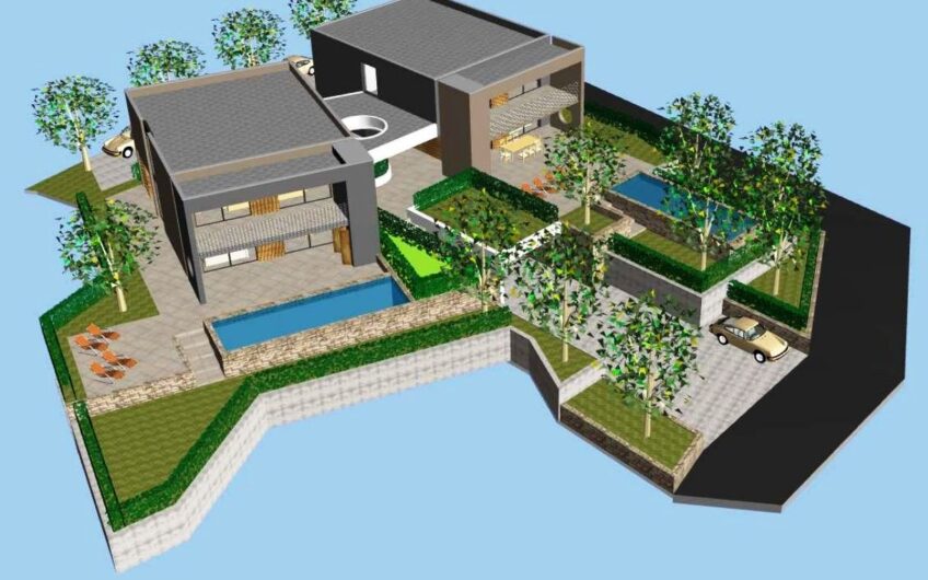 Zagvozd zemljište s dozvolom za dvije vile sa bazenom