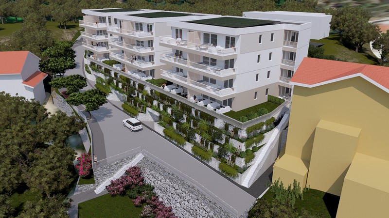 Jednosobni luksuzni stanovi u novogradnji blizu mora u Živogošću
